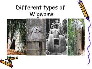 Different types of
Wigwams
 