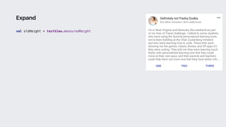 val oldHeight = textView.measuredHeight
Expand
 