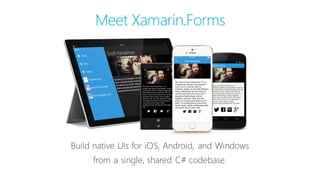 Meet Xamarin.Forms
 