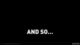 INSERT IMAGE IN BACKGROUND
                  MAKE SURE IT FILLS THE SCREEN 100%




                                      AND SO…
58   MOBILE MONTHLY REPORT/MAY 2012
 