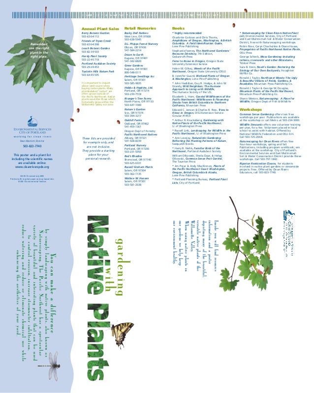 Gardening with Native Plants Seattle, Washington