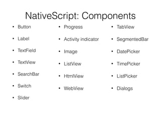 Nativescript | PDF