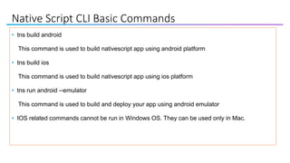 Native Script Overview | PPTX | Web Design and HTML | Internet