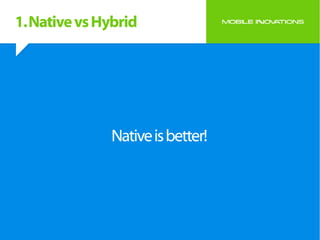 Native vs hybrid