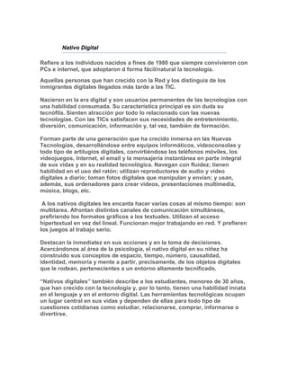 Nativo digital