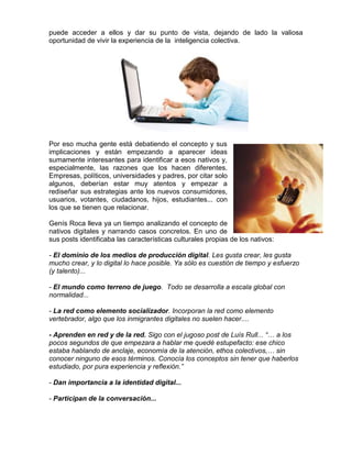 Nativo digital e inmigrante digital