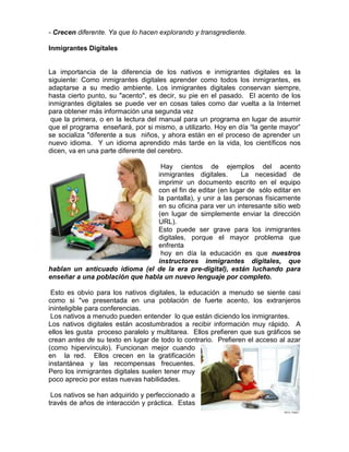 Nativo digital e inmigrante digital