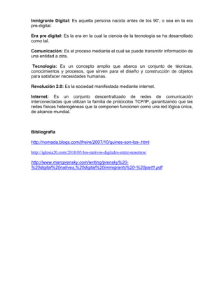 Nativo digital e inmigrante digital