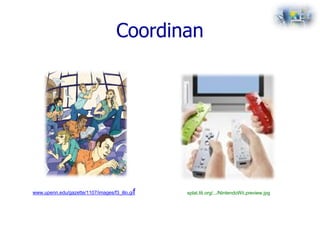 Coordinan
www.upenn.edu/gazette/1107/images/f3_illo.gif splat.lili.org/.../NintendoWii.preview.jpg
 