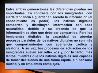Nativos e inmigrantes digitales