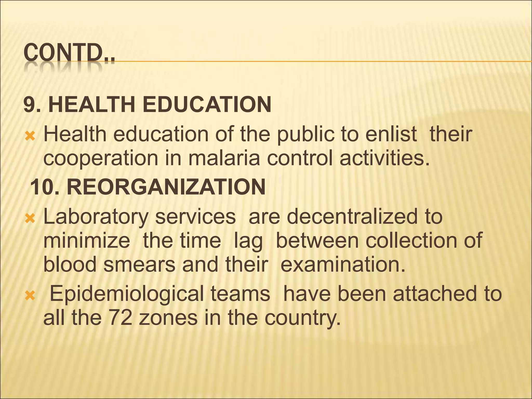 INTRODUCTION OF NATIONAL ANTI MALARIA PROGRAMME visual data 7