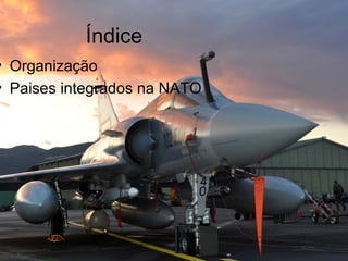 Índice
• Organização
• Paises integrados na NATO
 
