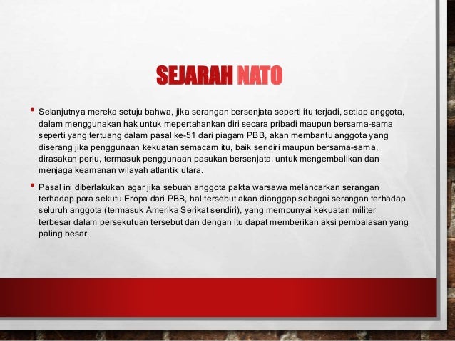 NATO (North Atlantic Treaty Organization)