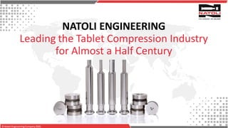 © Natoli EngineeringCompany2020.
NATOLI ENGINEERING
Leading the Tablet Compression Industry
for Almost a Half Century
 