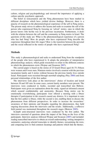 The Phenomenology of 'Solved' Reincarnation Stories Among Druze in ...