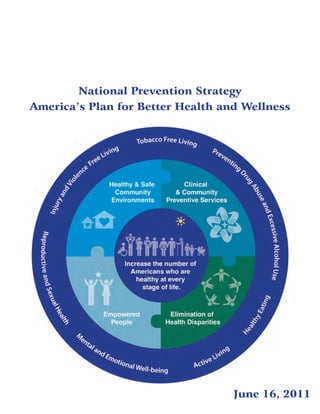 National Prevention Strategy
America’s Plan for Better Health and Wellness




                                   June 16, 2011
 
