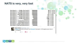 NATS is very, very fast
 