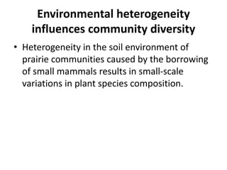 factors influencing the structure of communities | PPTX