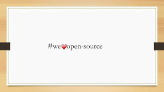 #we open-source
 