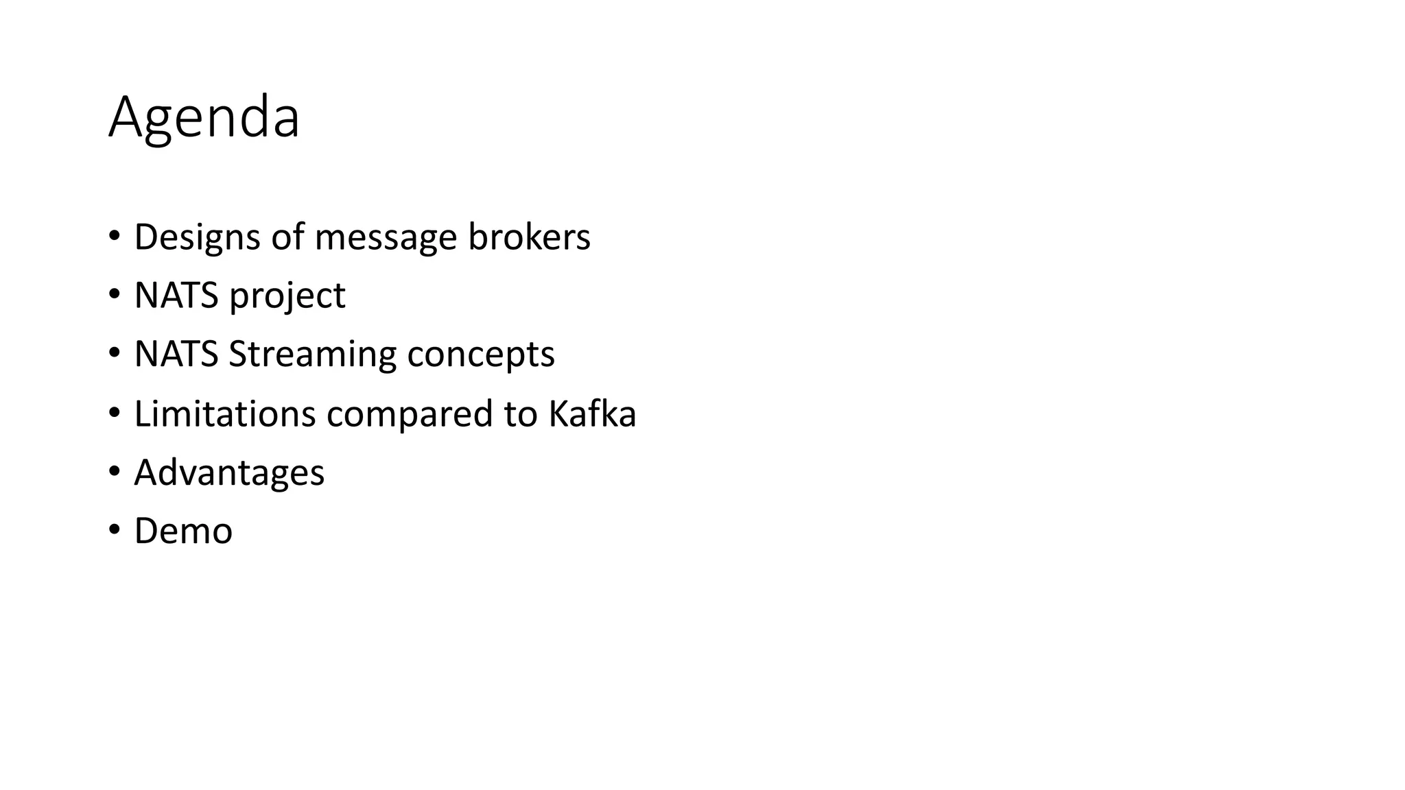 NATS Streaming an alternative to Apache Kafka? PPT