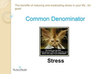 The benefits of reducing and eradicating stress in your life...for goodInner PeaceIn other wordsWould you like to know how to be in a state of inner peaceAll the time?“You never change things by fighting the existing reality.To change something, build a new model that makes the existing model obsolete”  Buckminster Fuller