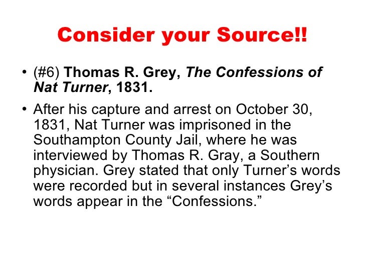 nat turner essay