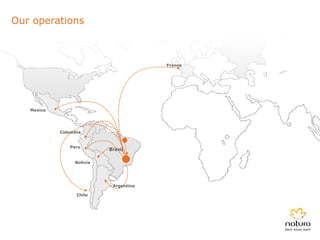 Our operations



                                        France




   Mexico




            Colombia


               Peru
                           Brazil

                 Bolivia




                            Argentina

                  Chile
 