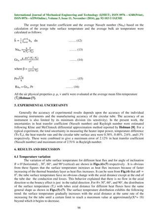NATURAL CONVECTION HEAT TRANSFER INSIDE INCLINED OPEN CYLINDER | PDF