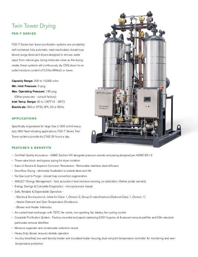 Natural Gas Dryer for Fueling Station Operations
