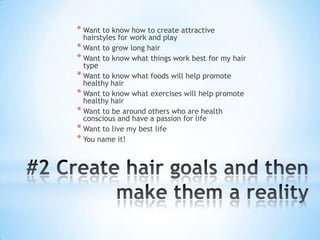 We believe women should not feel forced or pressured to conform to anyone else’s standard of beauty.  We also believe a person should learn what it takes to care for their own personal beauty needs, by practicing a hands-on approach to grooming.What we believe