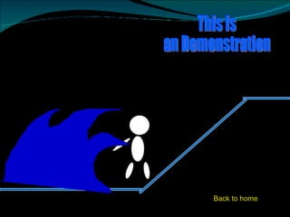And that’s how a tsunami occurs  Safety tips : 1.When a tsunami occurs stay calm  2.Try to save others too do not be selfish 3. Find a higher place that u can reach  Act quickly  Stay there This Is  an Demonstration Back to home 
