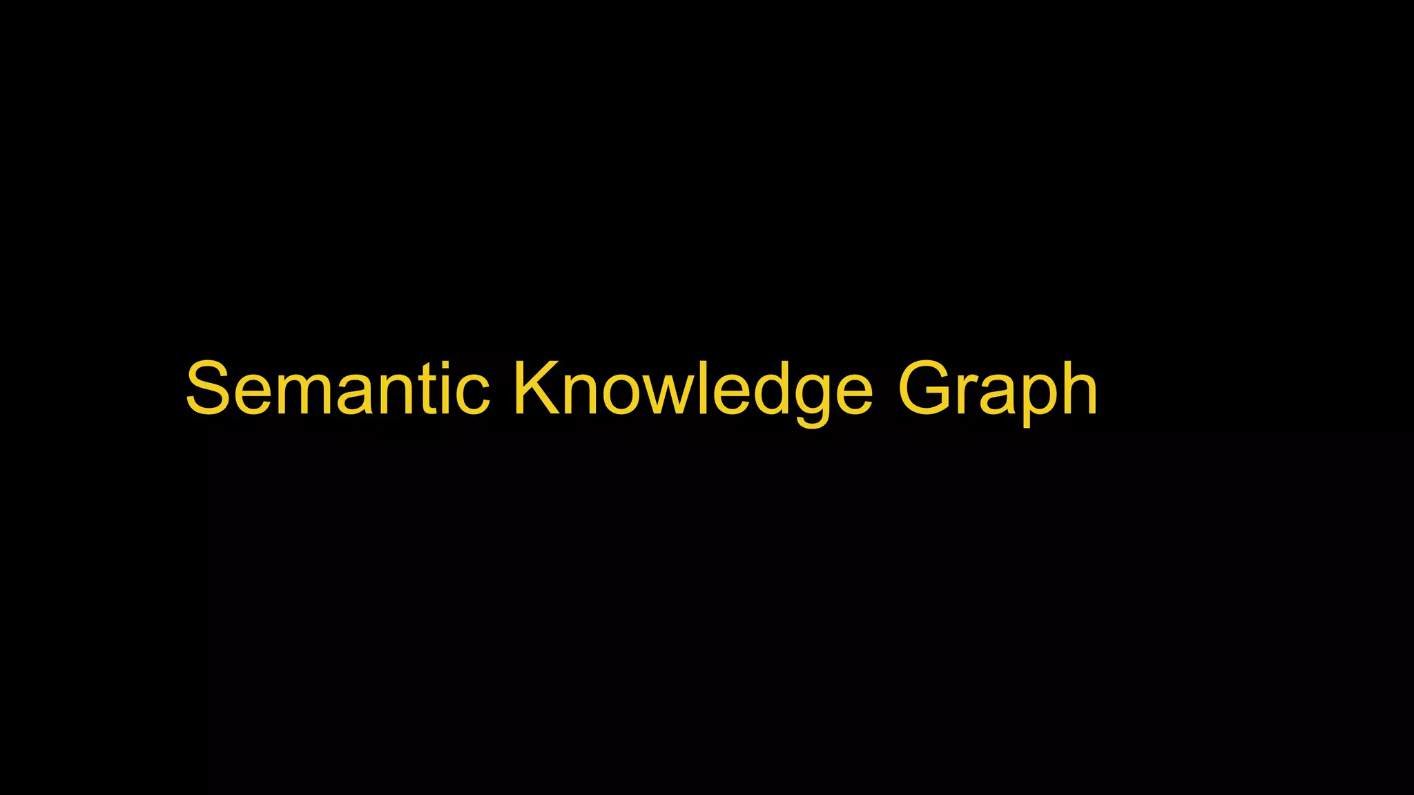 Semantic Knowledge Graph
 