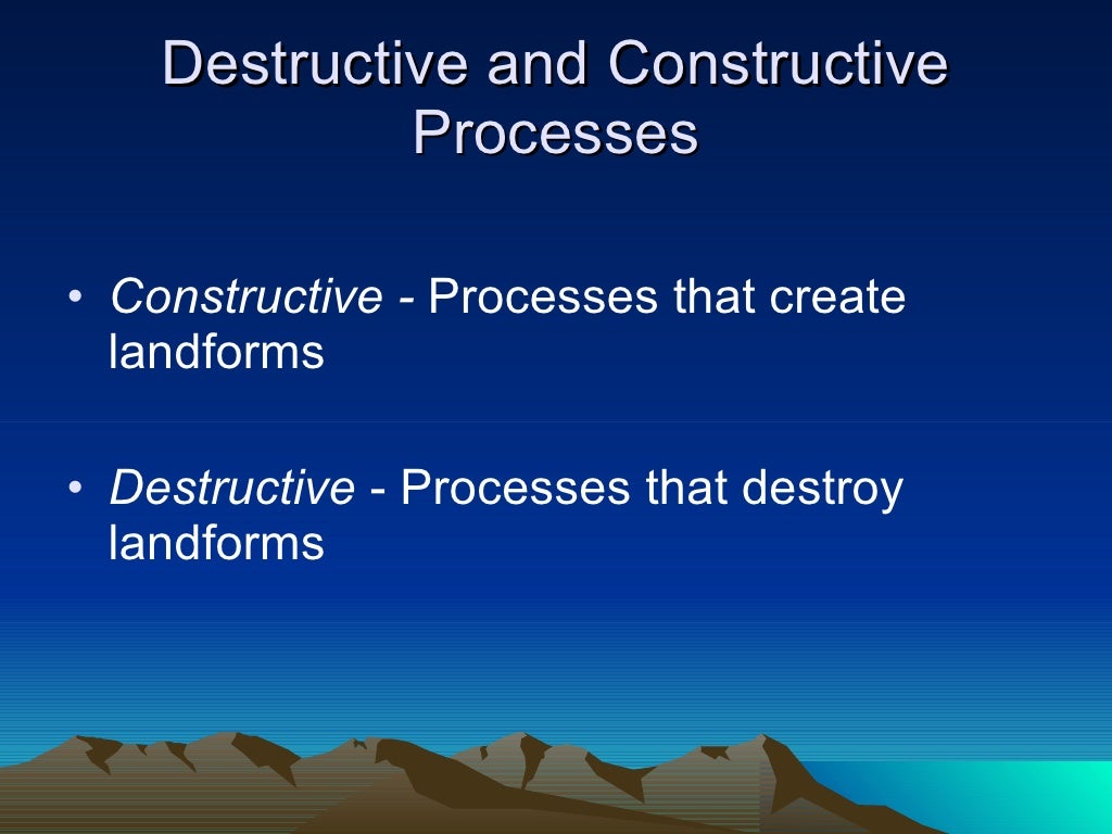 Natural Processes That Affect Earths Land And Oceans
