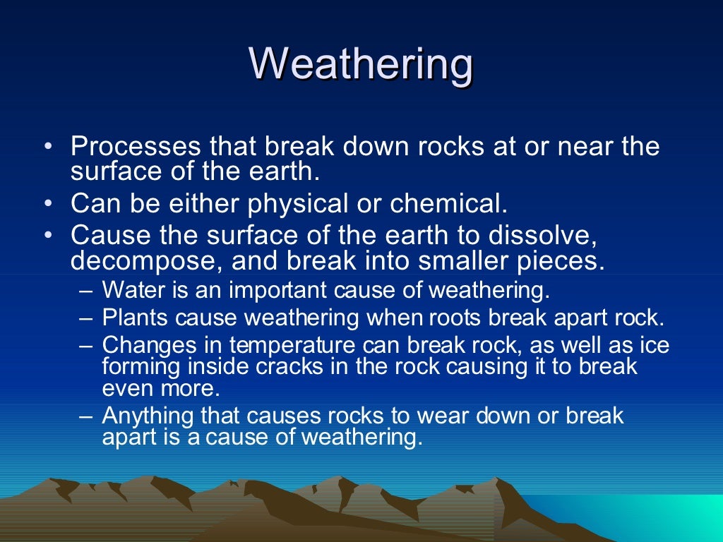 Natural Processes That Affect Earths Land And Oceans