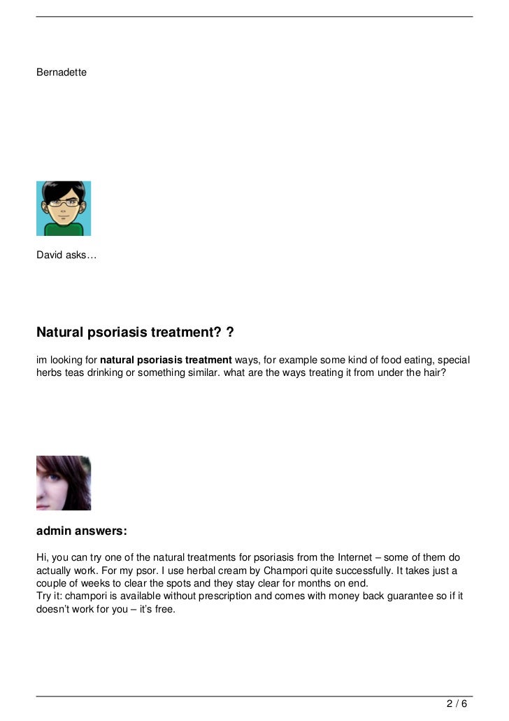 Natural Psoriasis Treatment Questions Answered