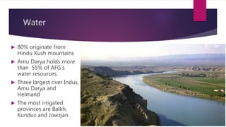 Natural resources Of Afghanistan | PPTX
