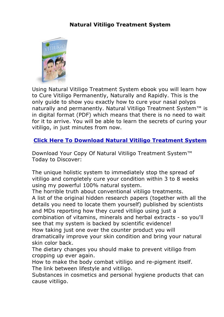 Natural Vitiligo Treatment System Review Natural Vitiligo Treatment System Review