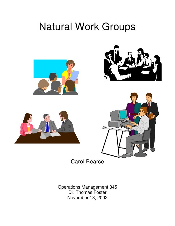 Natural Work Groups