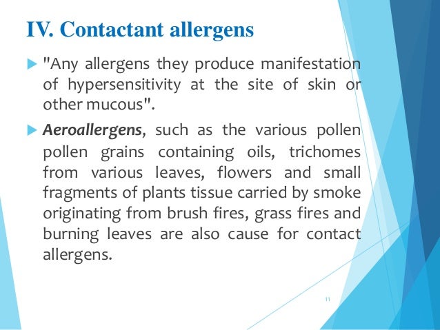 Natural allergens - Definition , classification, drugs