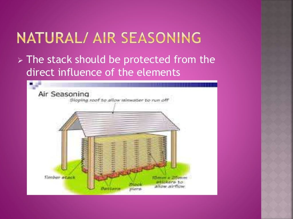 Natural and artificial seasoning of timber