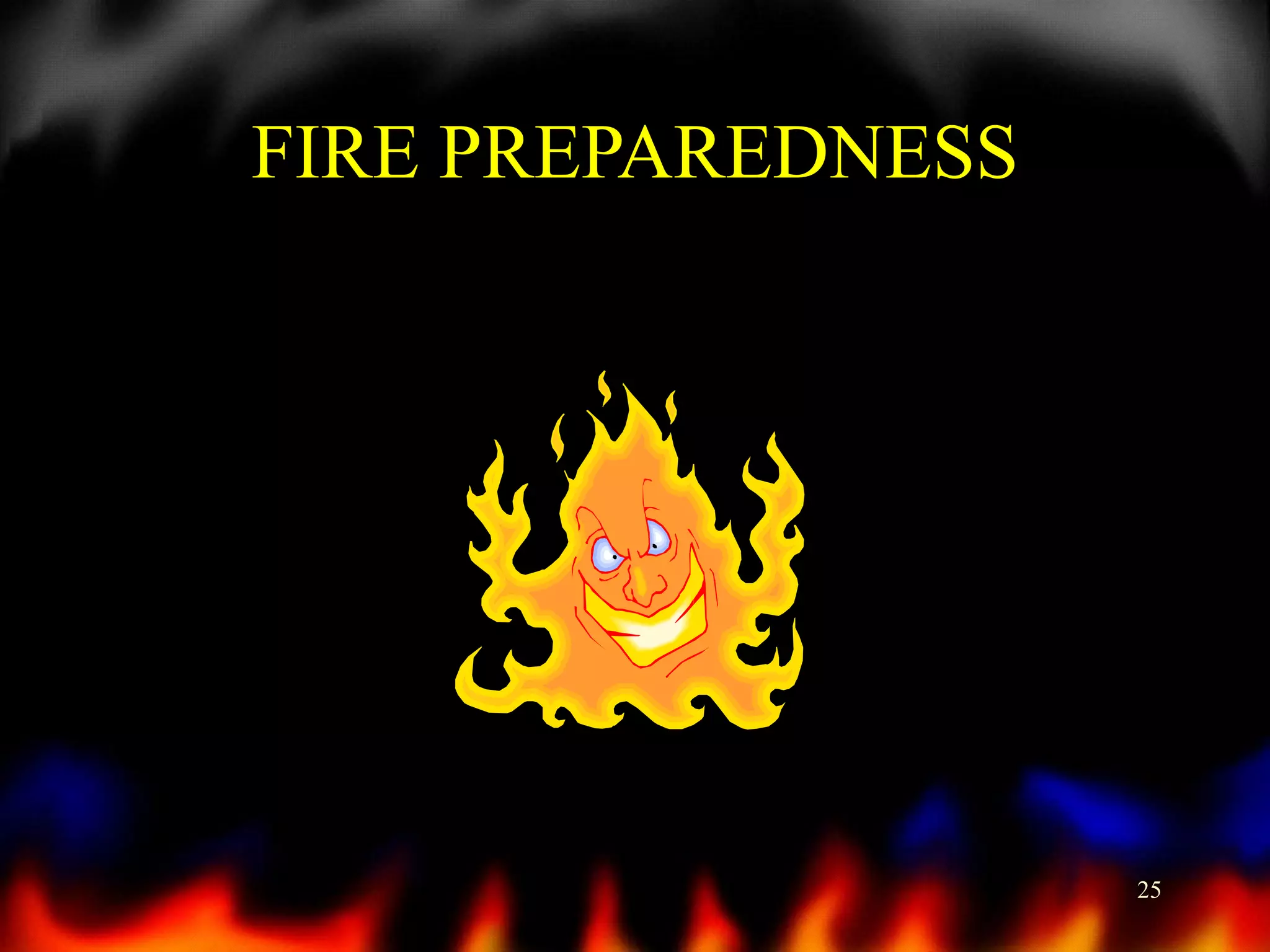 FIRE PREPAREDNESS

25

 