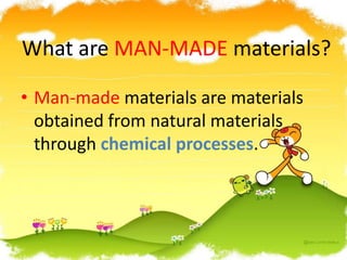 Natural and manmade materials | PPT