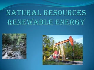 Natural Resources Renewable energy 