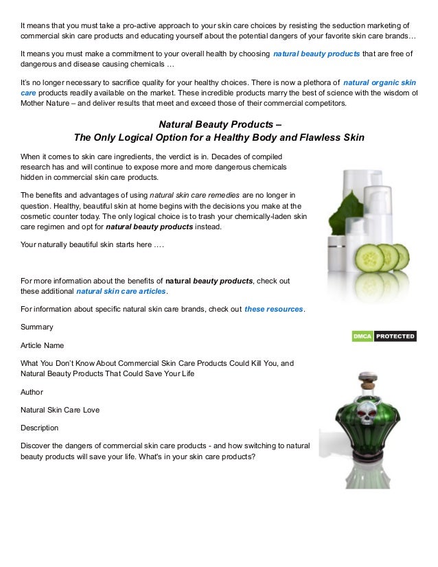 What You Don’t Know About Commercial Skin Care Products ...