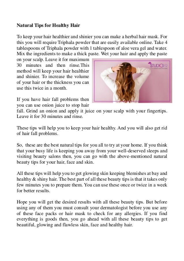 Natural Beauty Tips For Face Skin And Hair