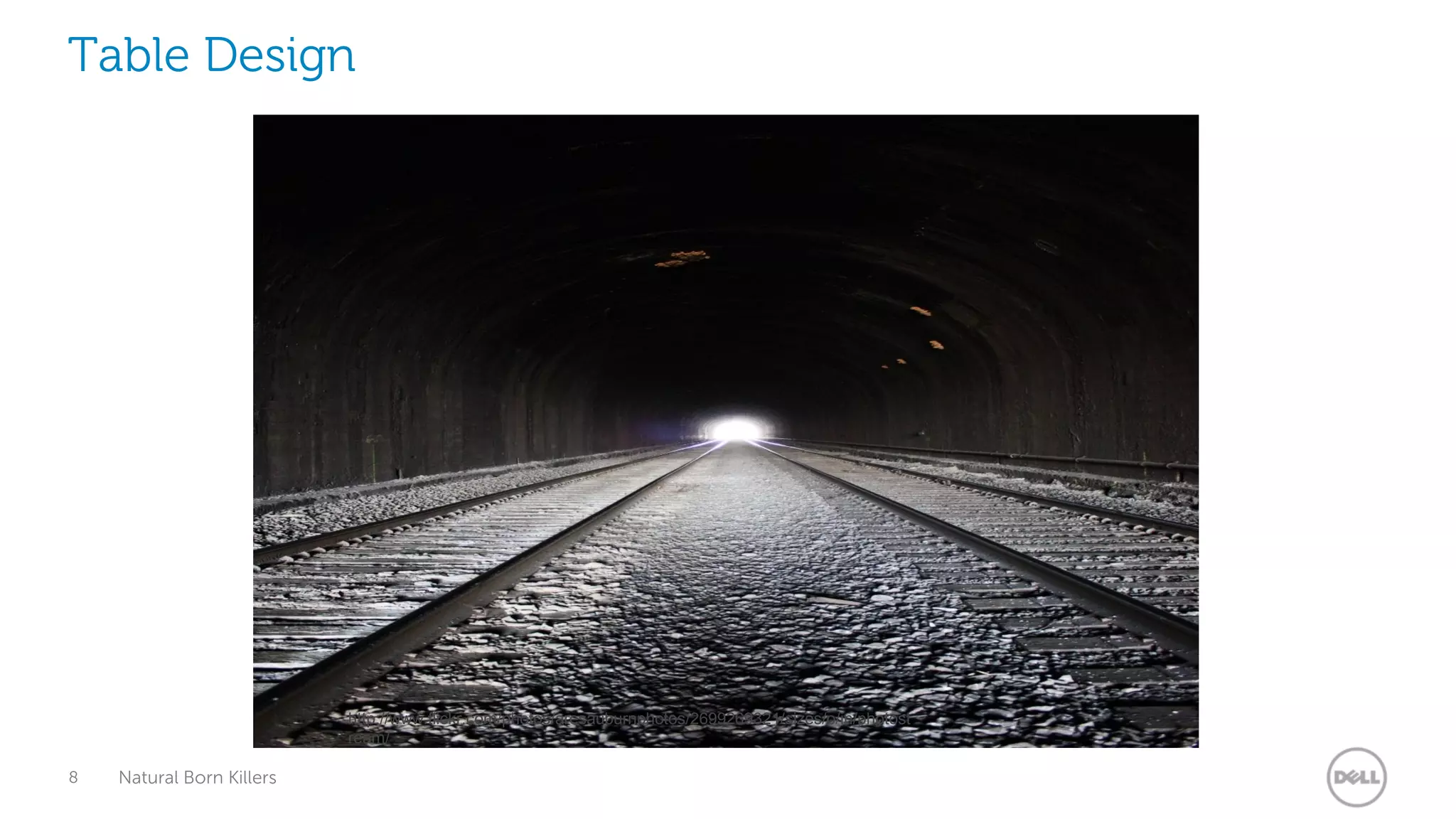 Table Design




                           http://www.flickr.com/photos/aresauburnphotos/2699269321/sizes/o/in/photost
                           ream/

8   Natural Born Killers
 