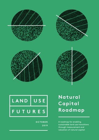 L A N D U S E
F U T U R E S
Natural
Capital
Roadmap
A roadmap for enabling
sustainable land use transitions
through measurement and
valuation of natural capital
O C T O B E R
2 0 1 9
 