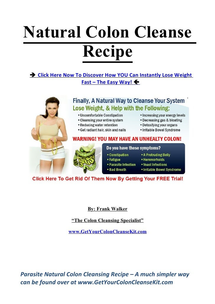 Natural colon cleanse recipe