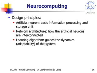 2005: Natural Computing - Concepts and Applications | PPT