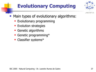 2005: Natural Computing - Concepts and Applications | PPT